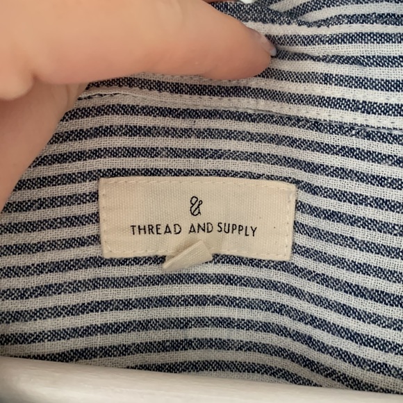 Striped Linen Blend Shirt - Picture 2 of 4